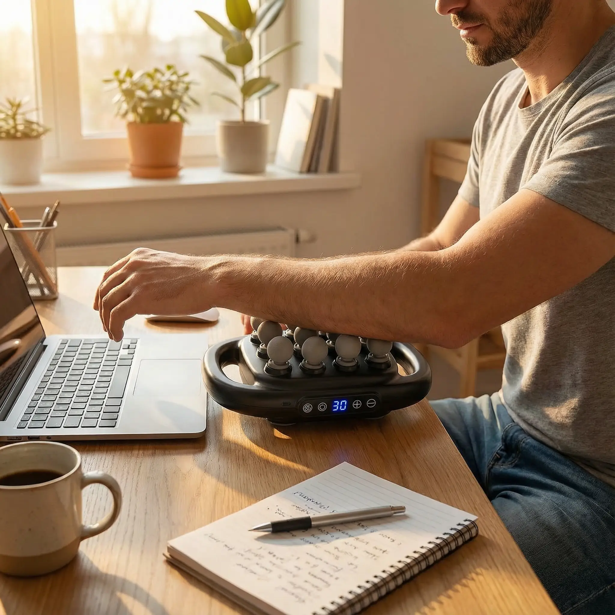 Norvexia 16-Head Deep Tissue Body Massager Gun